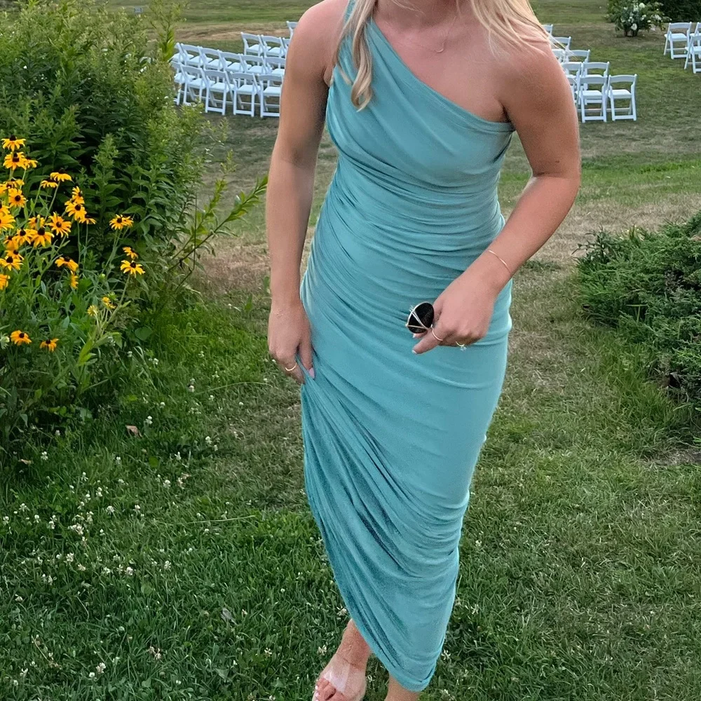 Norma Kamali | Dresses | Norma Kamali Diana Gown In Vintage Mint Size Xs |  Poshmark